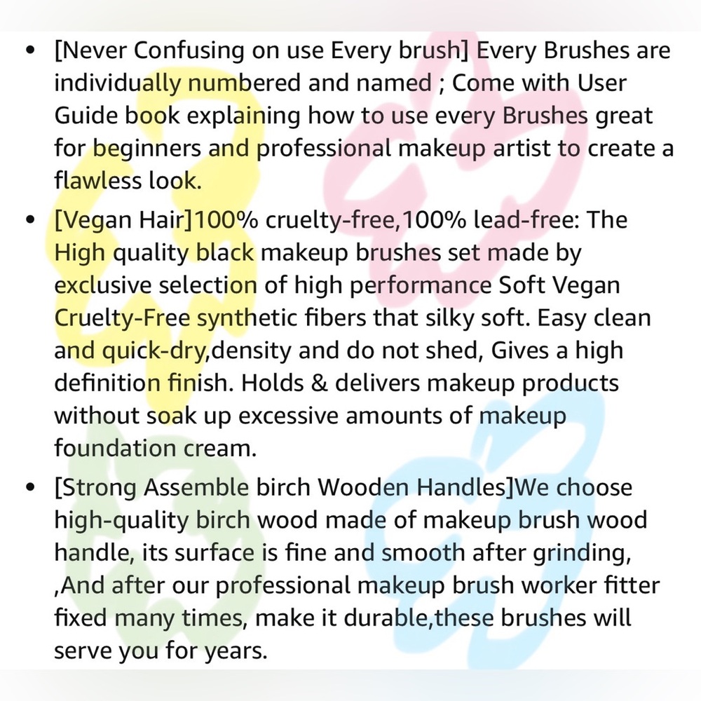 26Pcs Black labeled Makeup Brushes Set Professional, Full Face ULTRA SOFT - Picture 8 of 13